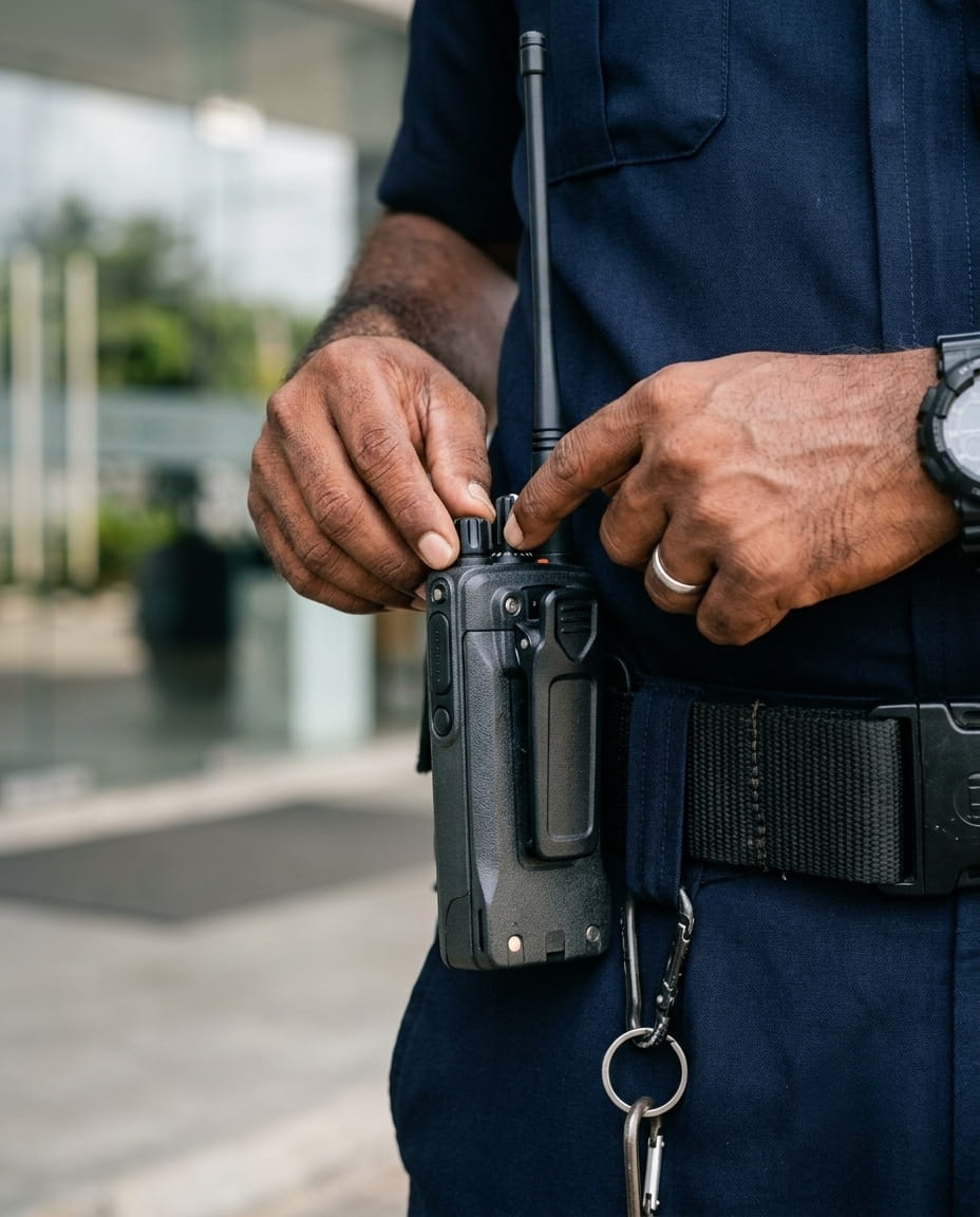 Security officer radio detail