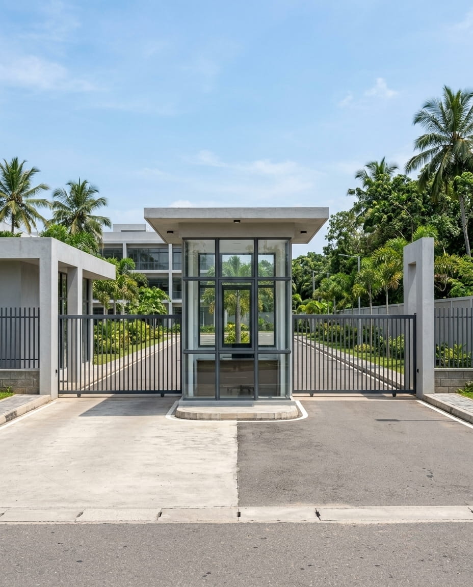 Perimeter checkpoint entrance